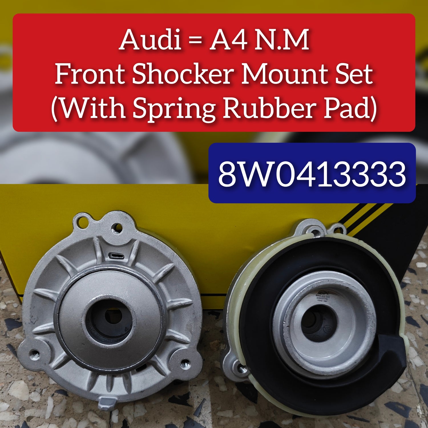 Front Suspension Support Strut Mount 8W0413333 Compatible With AUDI A4