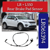 Rear Brake Pad Wear Sensor LR061394 LR072544 Compatible With LAND ROVER DISCOVERY SPORT L550