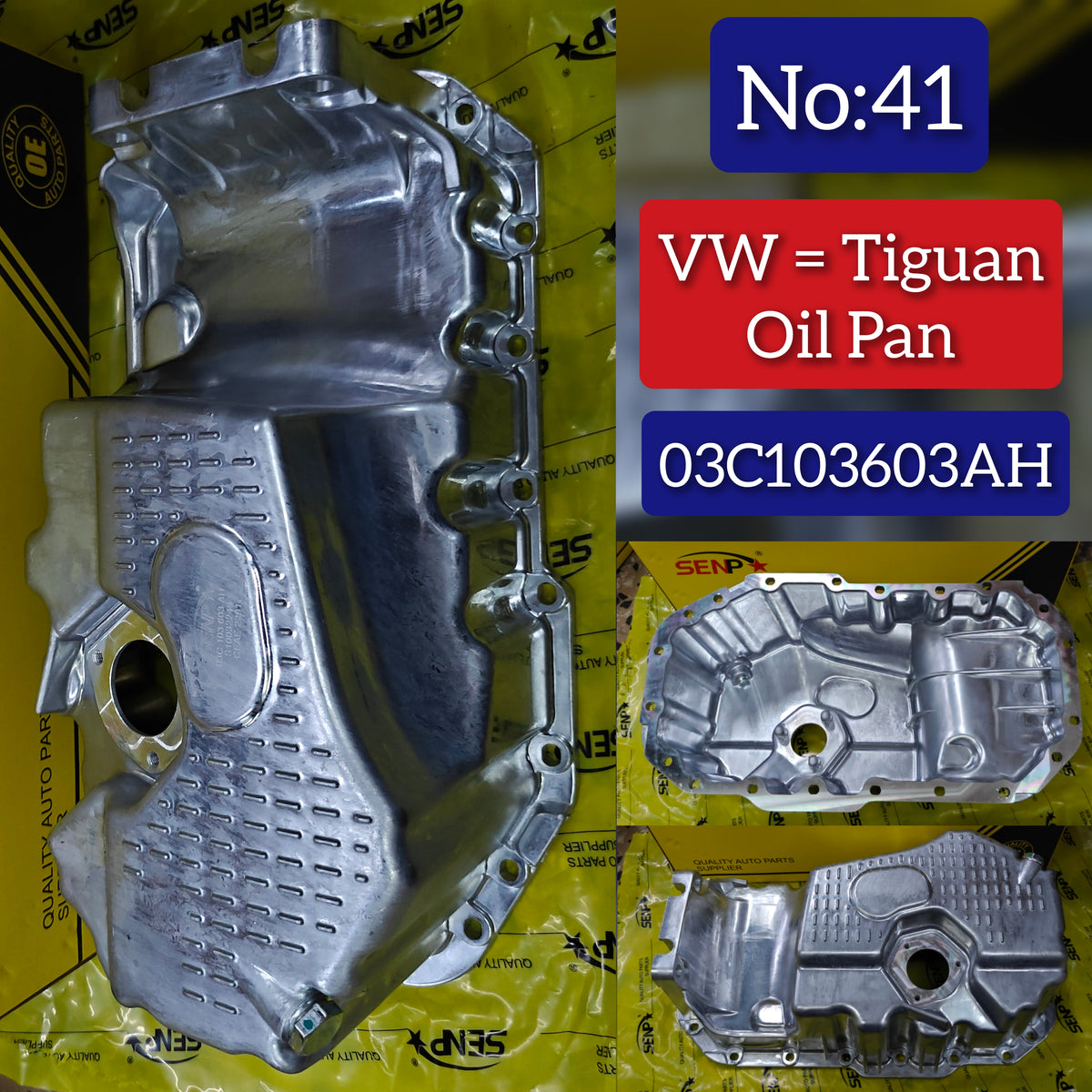 Engine Oil Pan 03C103603AH  03C103603AJ  Compatible With Volkswagen Tiguan/sharan Tag No.41
