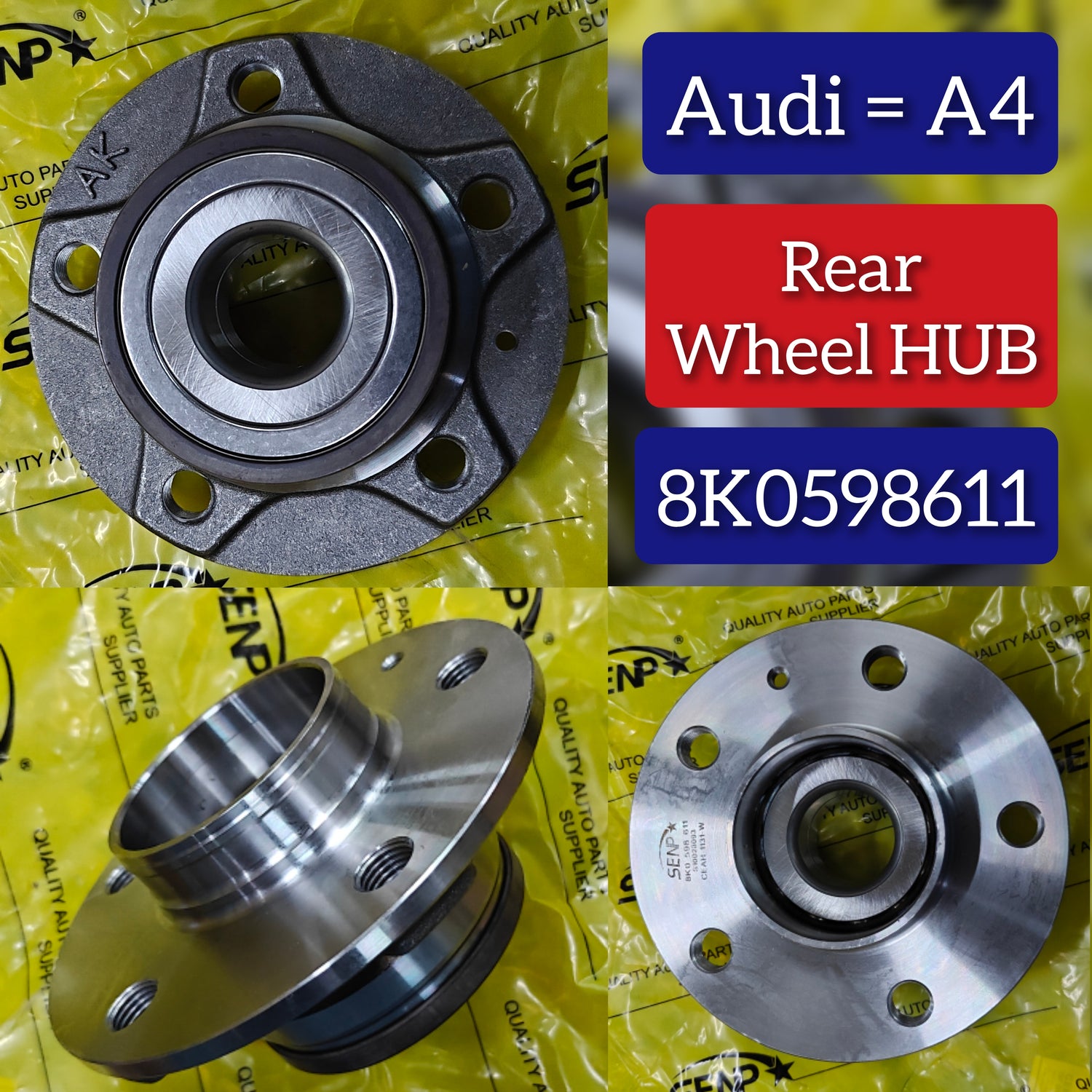 Rear Wheel Hub 1K0598611 8V0598611 8V0598611A Compatible With AUDI A3 Q2