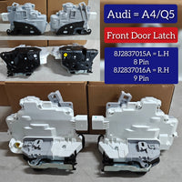 Front Right Door Lock Actuator (8 Pin)  8J2837016A Compatible With AUDI A4 B8 (8K2) | A4 / S4 & A5 (8T3) | A5 / S5 & Q5 (8RB) & Q7 (4LB)  & TT (8J3) & VW TOUAREG (7P5, 7P6) (2006-17)