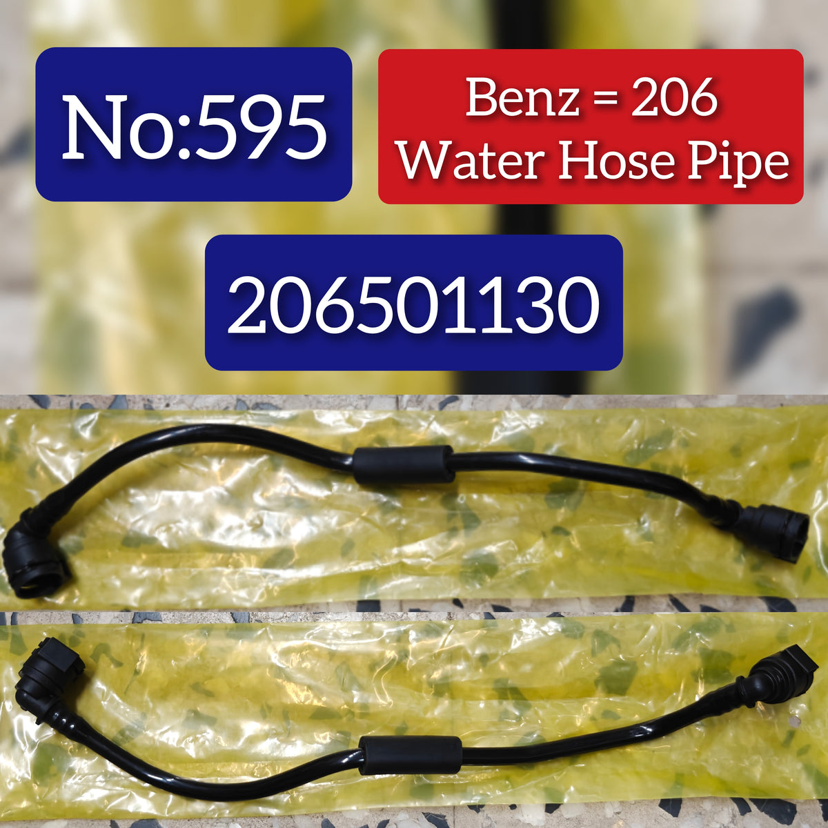 Water Hose Pipe 206501130 Compatible With Mercedes Benz W206 Tag No.595