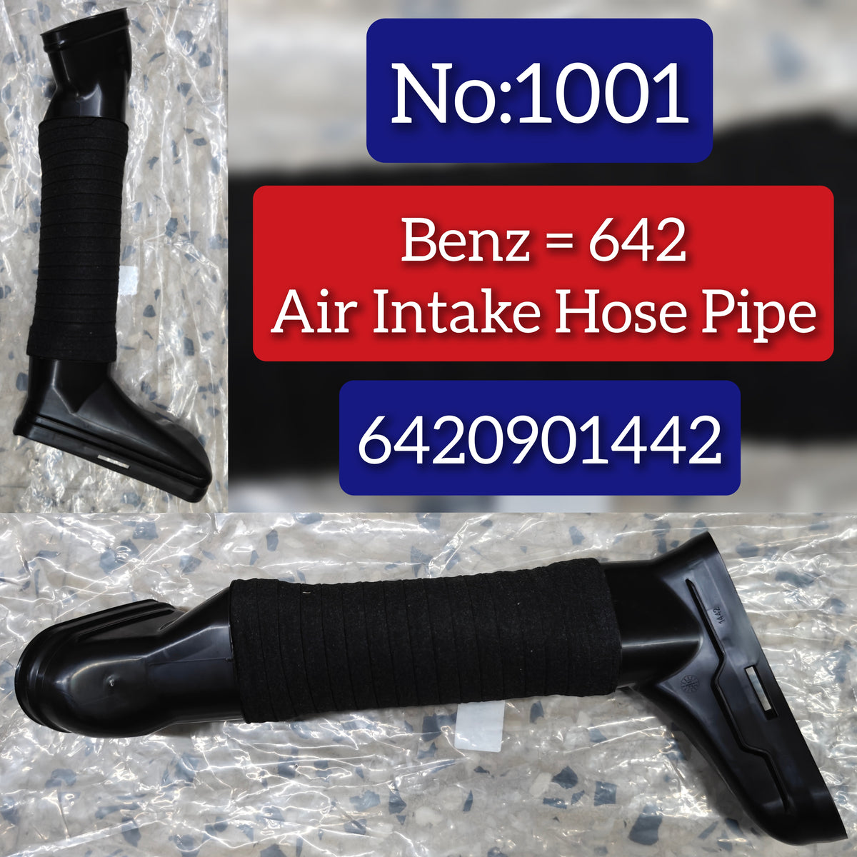 Air Intake Hose Pipe 642090142  Compatible With Mercedes Benz 642Eng Tag No.1001