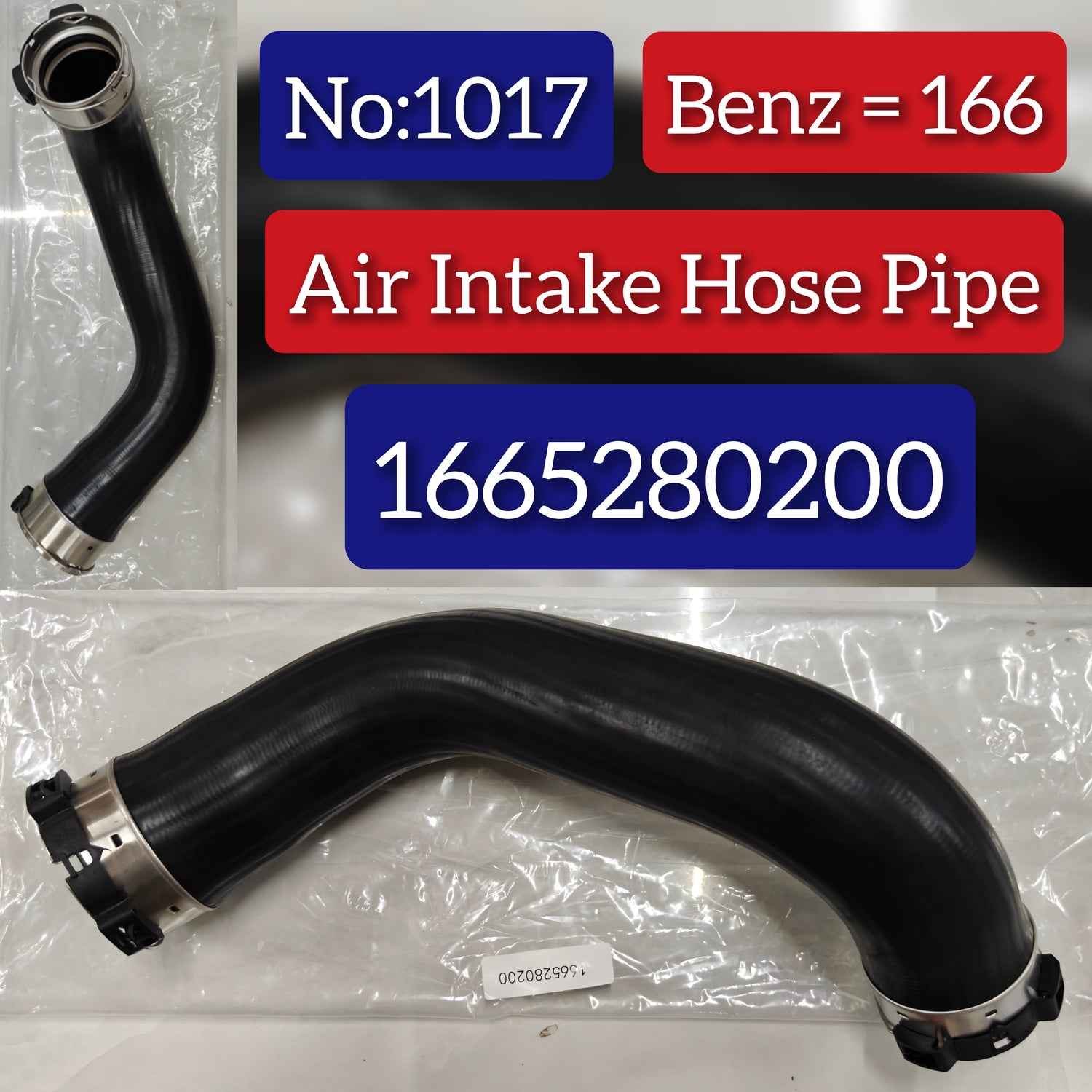 Air Intake System Intake Pipe 1665280200 A1665280200 Compatible With Mercedes Benz W166 Tag No.1017