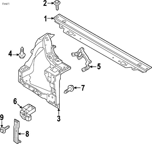 Upper Tie Bar Radiator Bracket LR152506 Compatible With Land Rover Range Rover (2023)