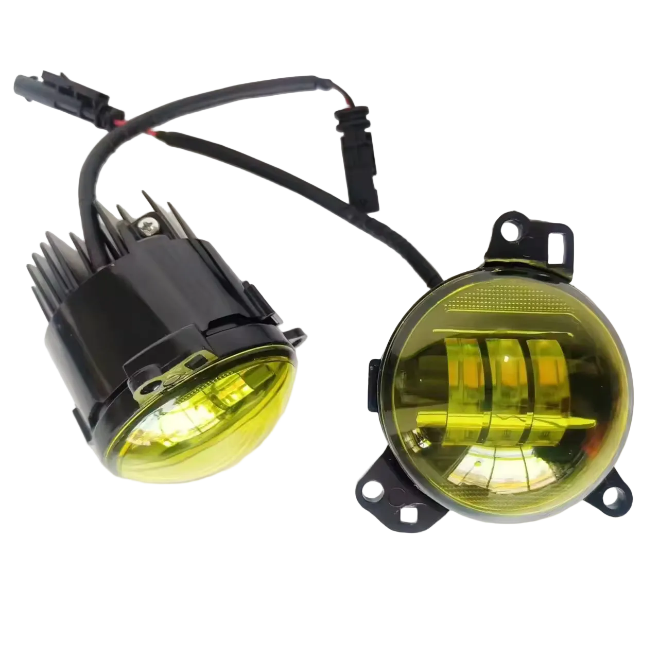 Fog Lamp Set (Yellow) Compatible With Land Rover Defender 5 L663