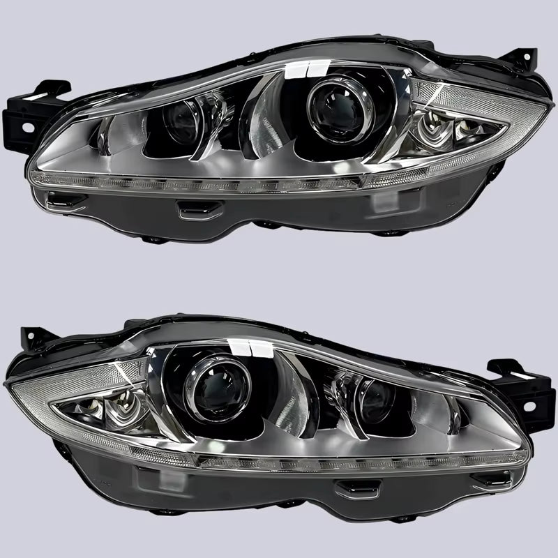 Complete Headlight Assy Left C2D3180 & Right C2D3172 Compatible With Jaguar XJL (2011-2016) Tag No.13