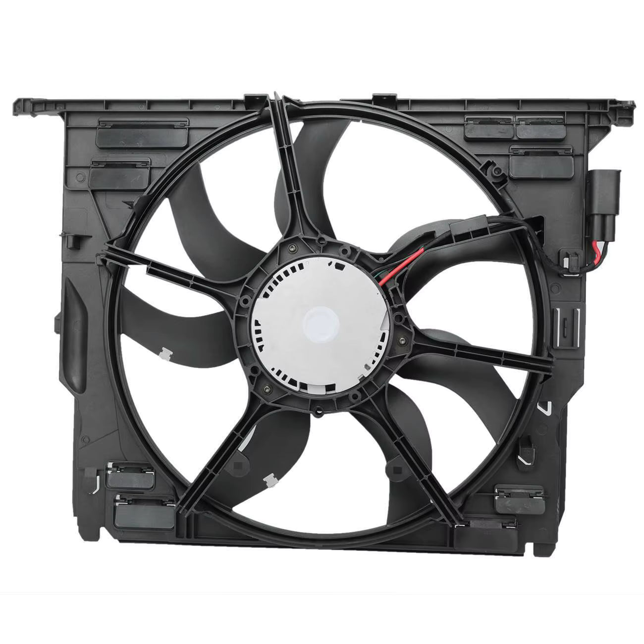 Engine Radiator Cooling Fan Assembly 17428509741 17414578976 17427806017 17428509743 17427802943 Compatible With BMW 5 Series (F10) & 5 Gran Turismo (F07) & 7 Series (F01, F02, F03, F04)