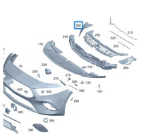Front Bumper Bracket Left 1778859502 & Right 1778859602 Compatible With Mercedes-Benz A-CLASS W177 (2018-2023) Tag No.744