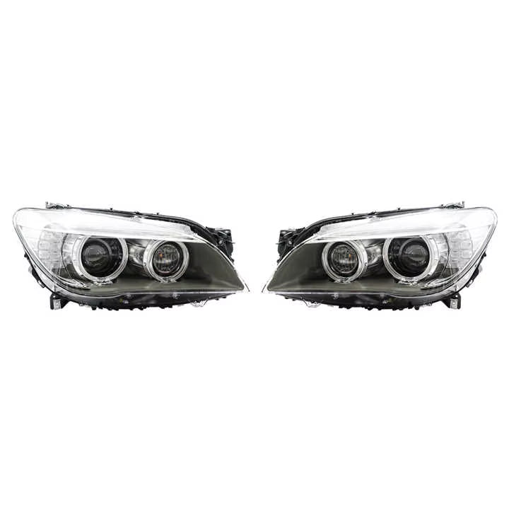 Complete Headlight Assembly Left 63117225229 & Right 63117225230 Compatible With BMW 7 Series (F02) (2009-2012)