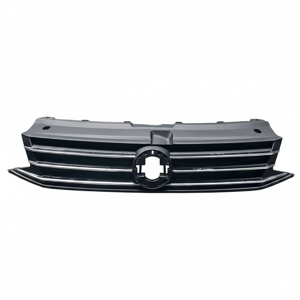 Front Bumper Chrome Grill 6RU853653B Compatible With VOLKSWAGEN VENTO (2015-2018)