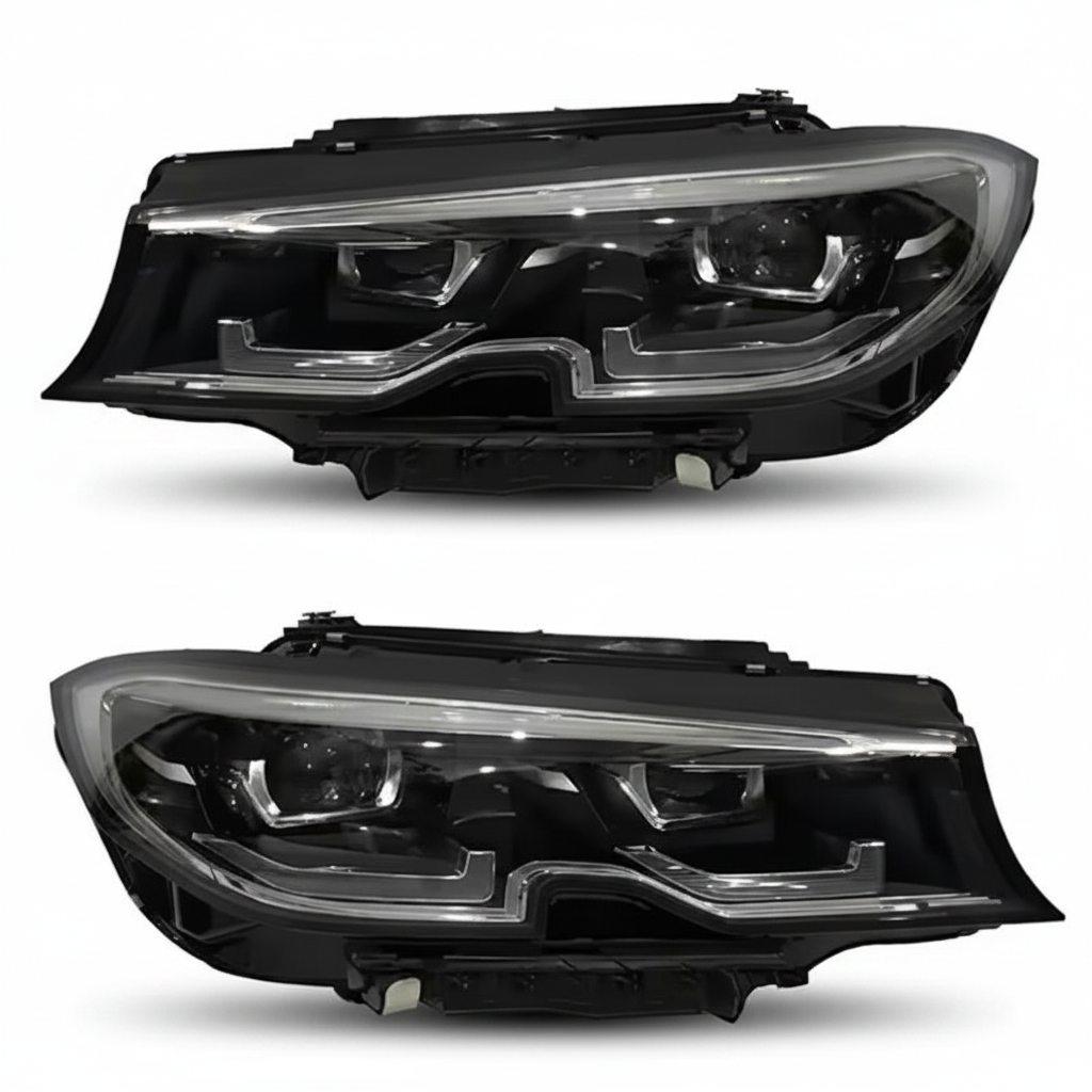 Complete Headlight (LED) Set Left 63115A243B3 & Right 63115A243B4 Compatible With BMW G20 2019-2021