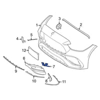 Front Bumper Bracket Left 2068842100 & Right 2068842200 Compatible With Mercedes-Benz C-CLASS W206 (2022-2025) Tag No.810