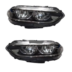Complete Headlight Set Left 63117466503 & Right 63117466504 Compatible With BMW For 1 Series F52