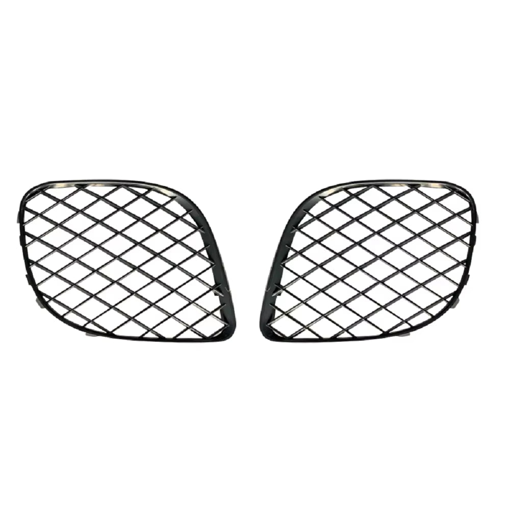 Black Fog Lamp Cover Set Left 3W5807682 & Right 3W5807683 Compatible With Bentley Flying Spur (2009-2012) Tag No.1002