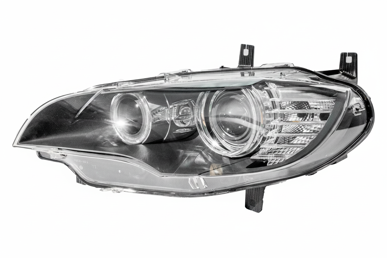 Complete Headlight Assembly (With Directional) Left 63117287013 & Right 63117287014 (Both Side 10 Pin) Compatible With BMW X6 (E71) (2008-2014) Tag No.82