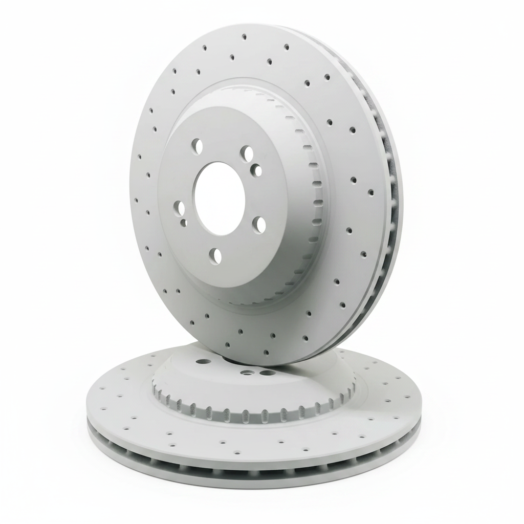 Rear Brake Disc Set 2224200672 Compatible With Mercedes Benz W222 W217