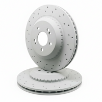 Rear Brake Disc Set 2224200672 Compatible With Mercedes Benz W222 W217
