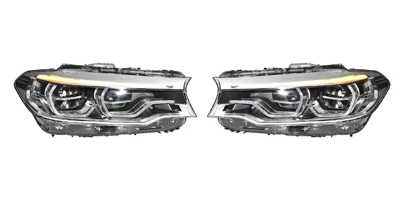 Complete Headlight (Low) Assembly Left 63117458883 & Right 63117458884 Compatible With BMW G30 2017-2020