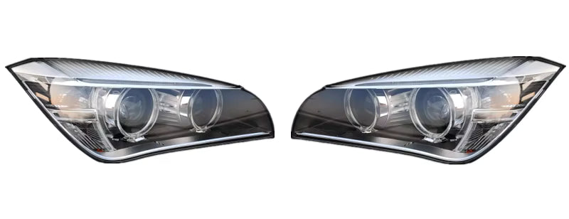 Complete Headlight Set Left 63117290267 & Right 63117290268 Compatible With BMW E84 2013-2015