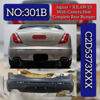 Complete Rear Bumper With Camera Hole C2D5373XXX Compatible With Jaguar XJL (2009-2015) Tag No.301B