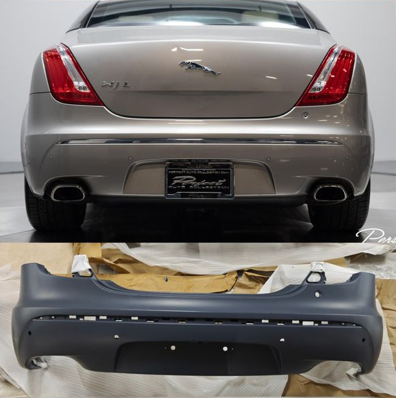 Complete Rear Bumper With Camera Hole C2D5373XXX Compatible With Jaguar XJL (2009-2015) Tag No.301B