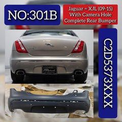 Complete Rear Bumper With Camera Hole C2D5373XXX Compatible With Jaguar XJL (2009-2015) Tag No.301B
