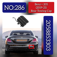 Benz 205 (2019-21) Rear Towing Cap. Ref No 2058853303. Tag 286