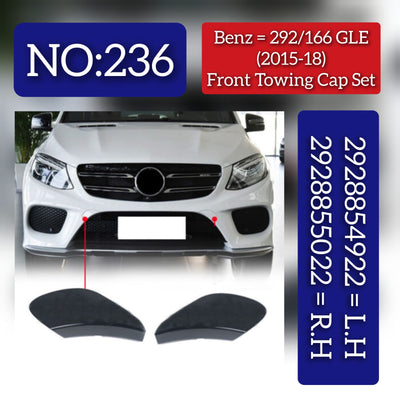 Benz 292/266 GLE (2015-18) Front Towing Cap Set. 2928855022 = R.H, 2928854922 = L.H. Tag 236
