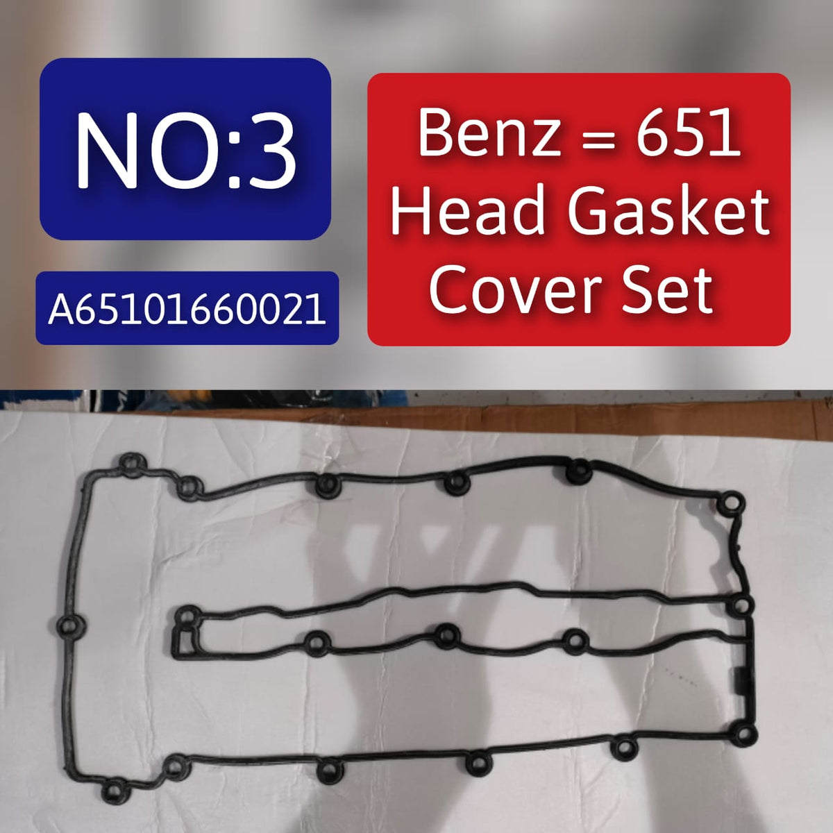 Tappet Cover Packing (Engine Valve Cover Gasket) A65101660021 For MERCEDES-BENZ 651 Tag-TC-03