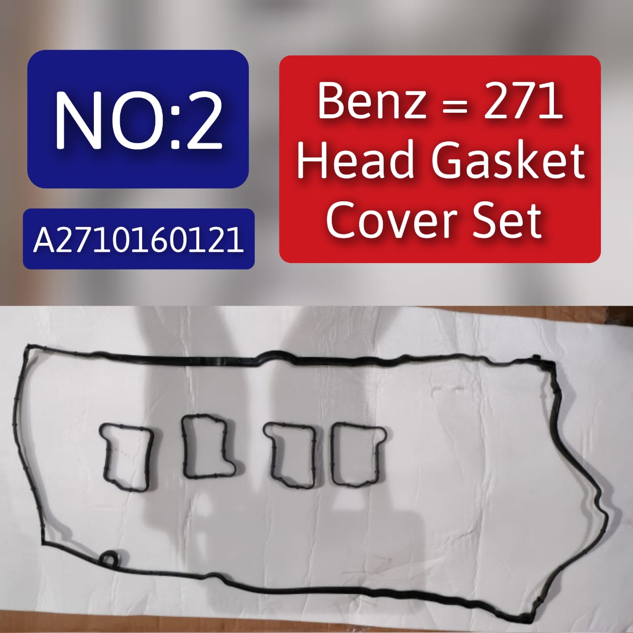 Tappet Cover Packing (Engine Valve Cover Gasket) A2710160121  A2710160921 2710161321 A2710161321  For MERCEDES-BENZ C-CLASS W203 W204 & E-CLASS W211 Tag-TC-02