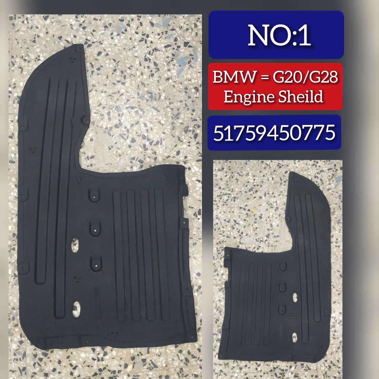Underfloor Coating Center 51759450775 Compatible with BMW 3 Series G20 G28
