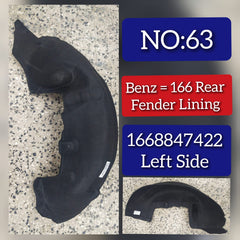 Rear Left Fender Liner 1668847422 Compatible With MERCEDES-BENZ GL-CLASS W166 Tag-FEM-63