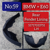 Rear Left Fender Liner 51717033751 Compatible With BMW 5 Series E60 Tag-FE-59