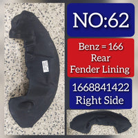 Rear Right Fender Liner 1668841422 A1668841422 Compatible With MERCEDES-BENZ GLE W166 Tag-FEM-62
