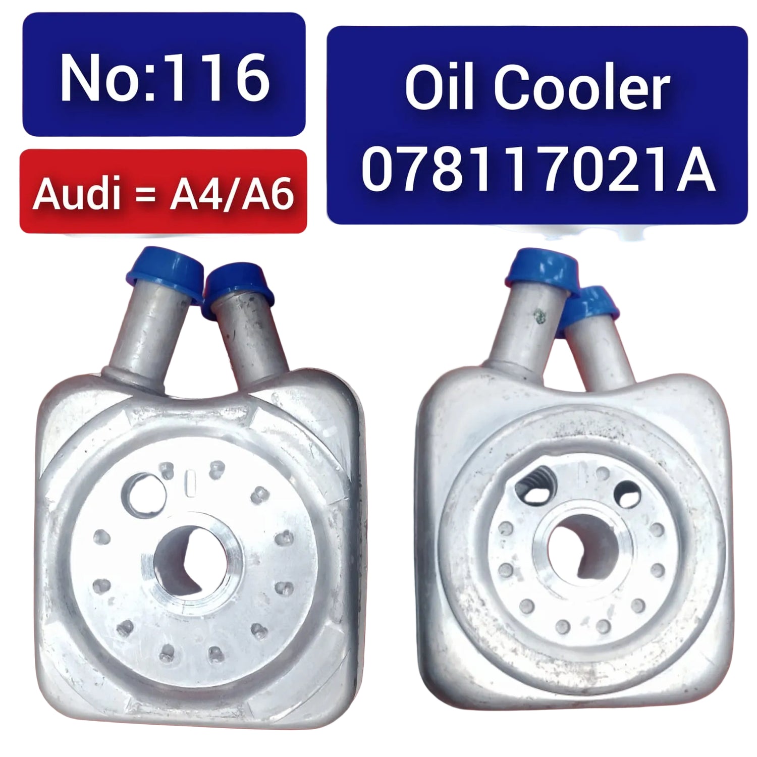 Oil Cooler 078117021A 038117070A 068117021B 078117021A Compatible With SKODA OCTAVIA I (1U2) & VW NEW BEETLE (9C1, 1C1) Tag-O-116