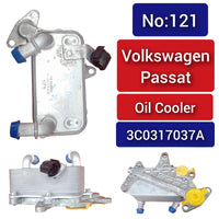 Oil Cooler 03C317037A Compatible With SKODA OCTAVIA II (1Z3) | LAURA & VW PASSAT B6 (3C2) Tag-O-121