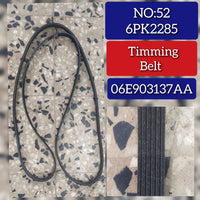 Belt 6PK2285 06E903137AA Compatible With AUDI A6 C7 (4G2, 4GC) | A6 / S6 & A7 Sportback (4GA, 4GF) | A7 / S7 & PORSCHE 911 (996)  Tag-BEL-52