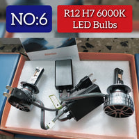 Headlight LED Bulb R12 H7 6000K (Pack of 2) Tag No.6