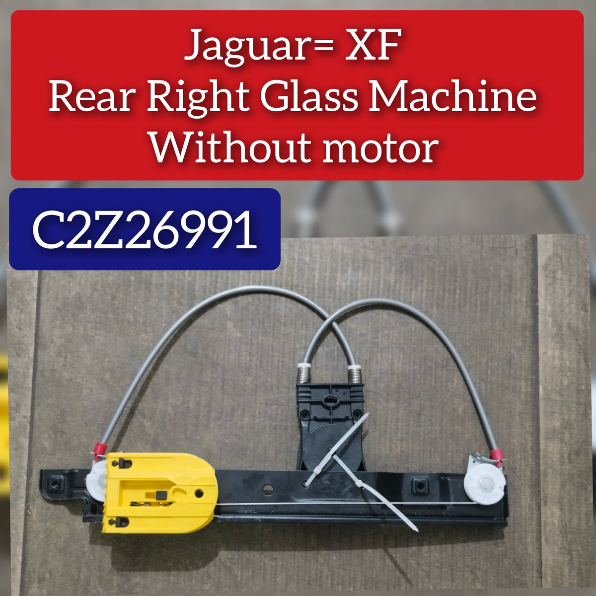 Rear Right Power Window Regulator With Motor  C2Z26991 Compatible with JAGUAR XF I (X250)