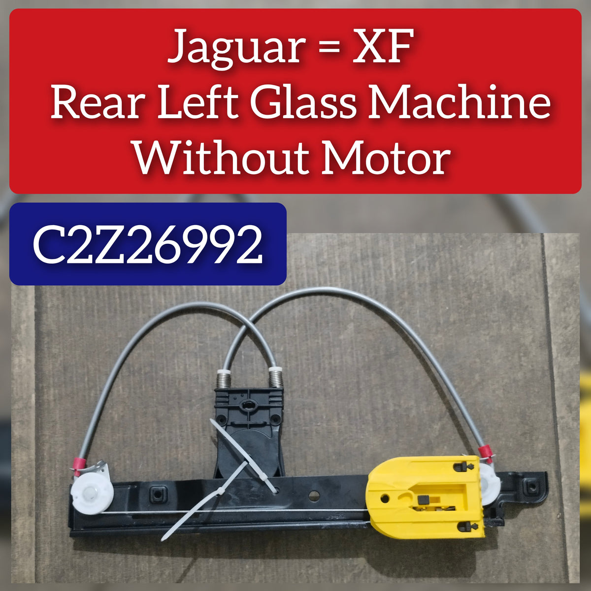Rear Left  Power Window Regulator With Motor C2Z26992 Compatible with JAGUAR XF I (X250)