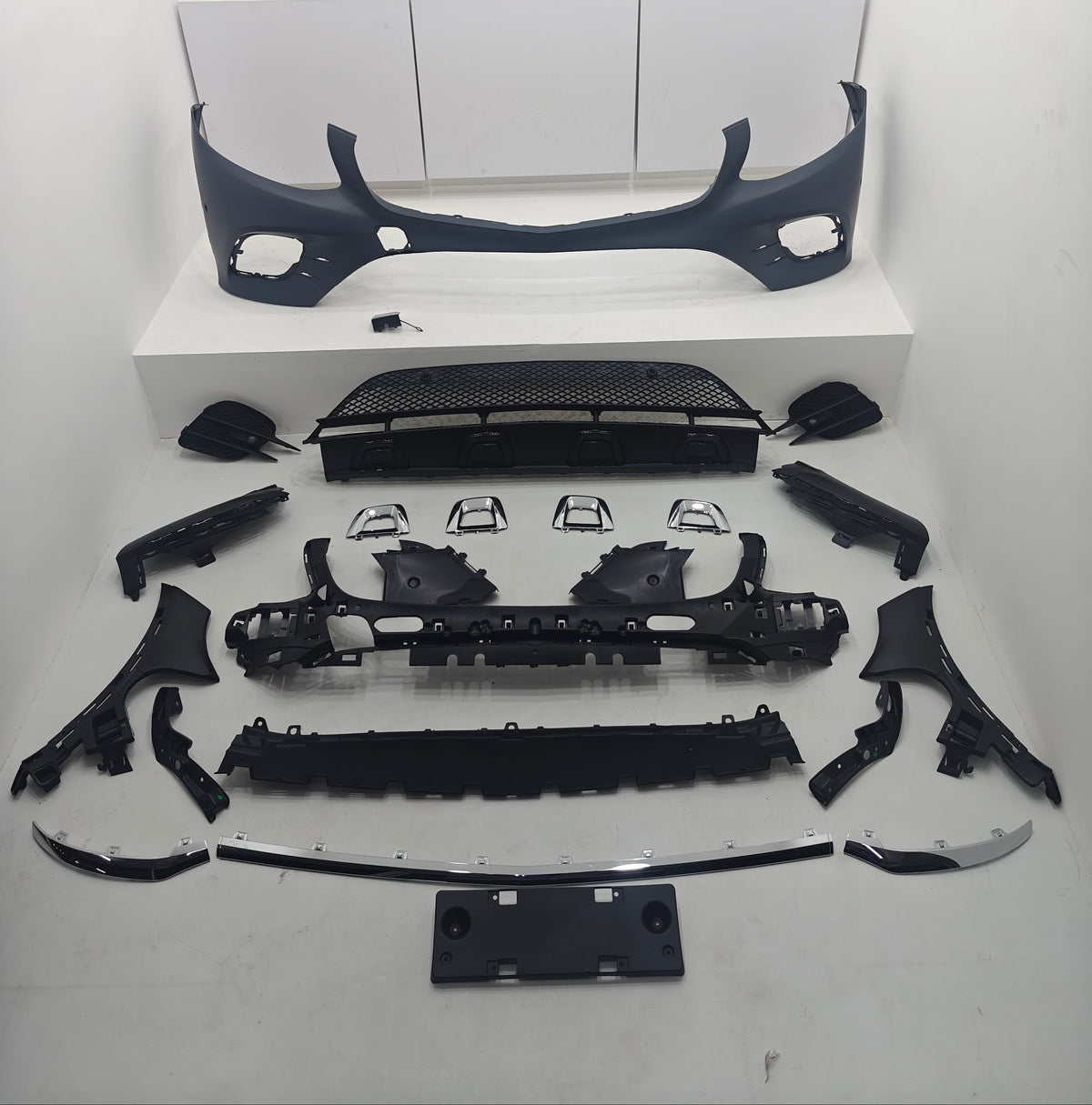 Front Bumper Kit 1668851638ZCDZW Compatible With MERCEDES W166 GLE To AMG {2016-2019} FBK.205