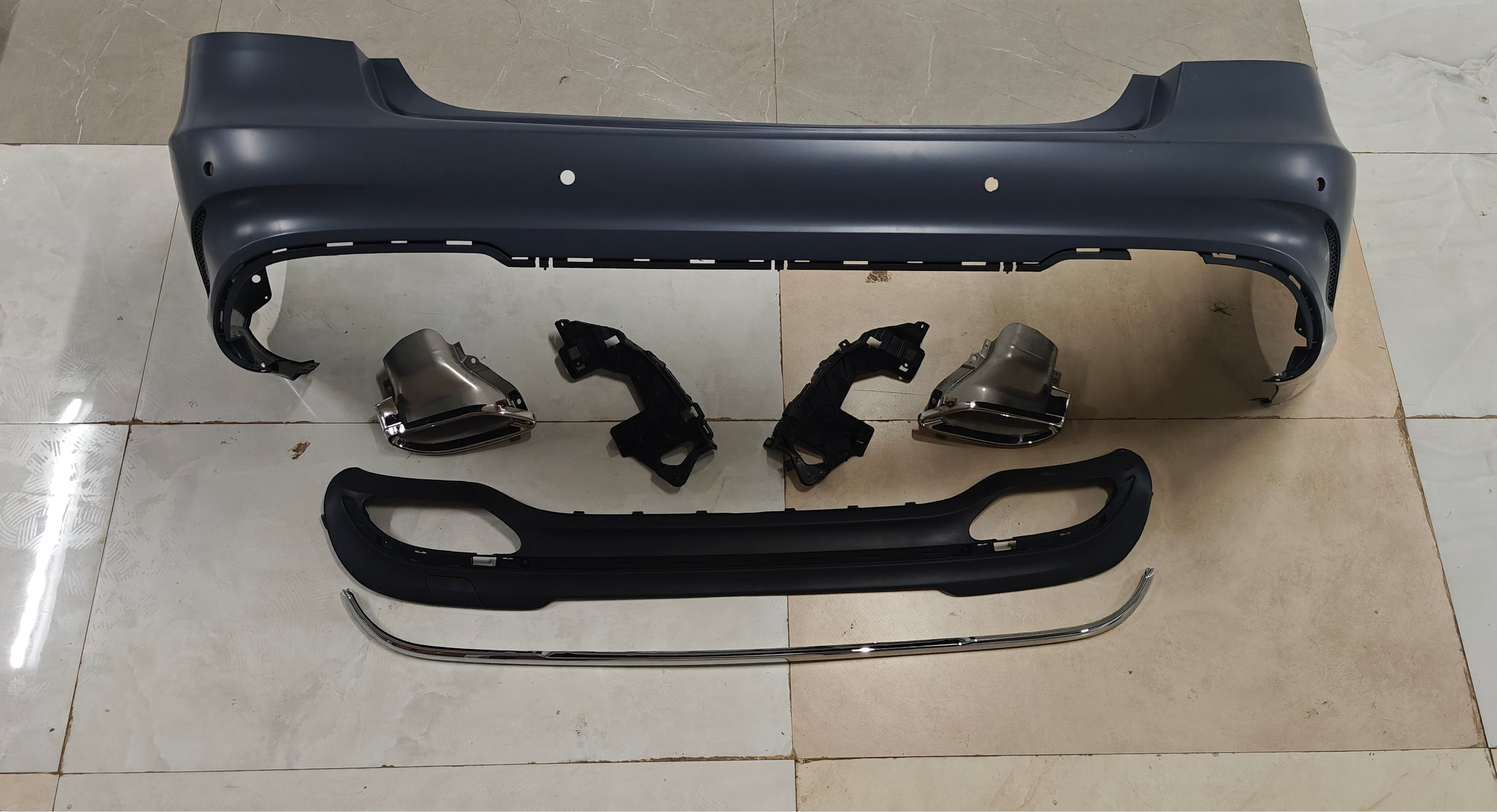 Rear Bumper Kit 2128853538 Compatible With Mercedes Benz E-Class W212 (2014-16) RBK4