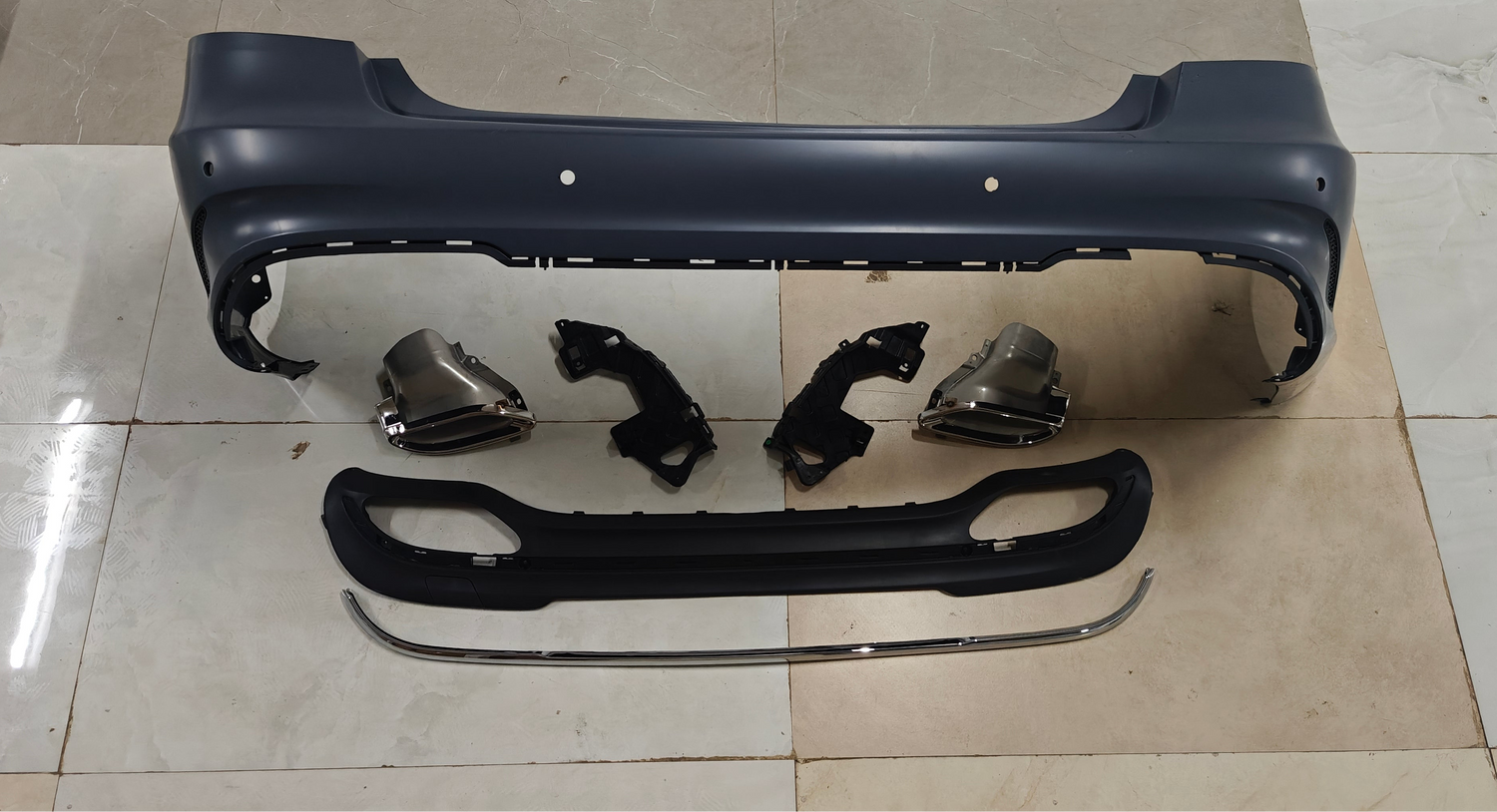 Rear Bumper Kit 2128853538 Compatible With Mercedes Benz E-Class W212 (2014-16) RBK4