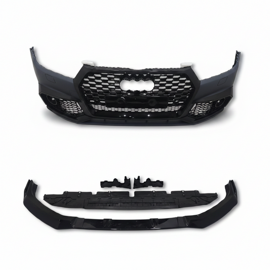 Front Bumper Bumper Kit FBK14 Compatible With Audi Q5 (2016-19) Upgrade Into RSQ5