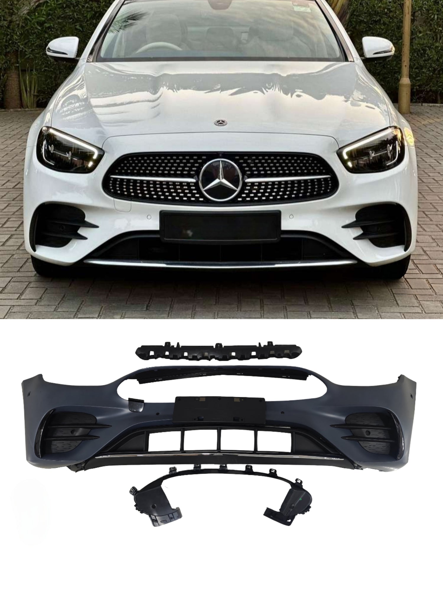 Front Bumper Kit 2138859606 Compatible With Mercedes Benz E-Class W212 (2021-23) FBK208