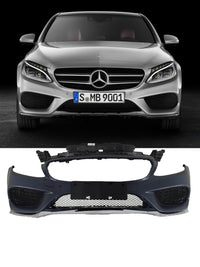 Front Bumper Kit 2058801840 Compatible With Mercedes Benz C-Class W205 (2015-19) FBK211