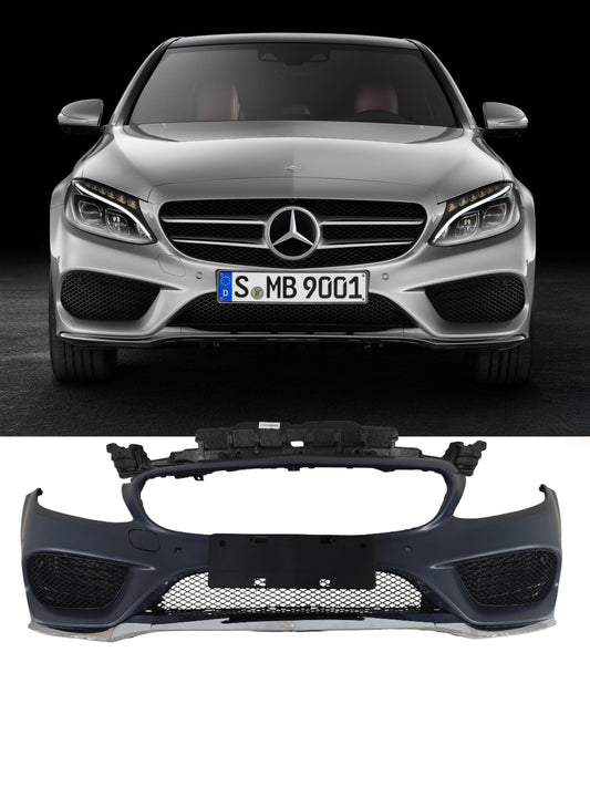 Front Bumper Kit 2058801840 Compatible With Mercedes Benz C-Class W205 (2015-19) FBK211