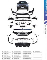 Front Bumper Kit 2538856204 Compatible With Mercedes Benz GLC W253 (2015-2020) FBK210