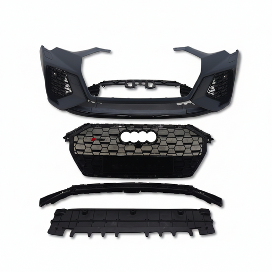 Front Bumper Bumper Kit FBK17 Compatible With Audi Q3 (2019-24) Upgrade Into RSQ3